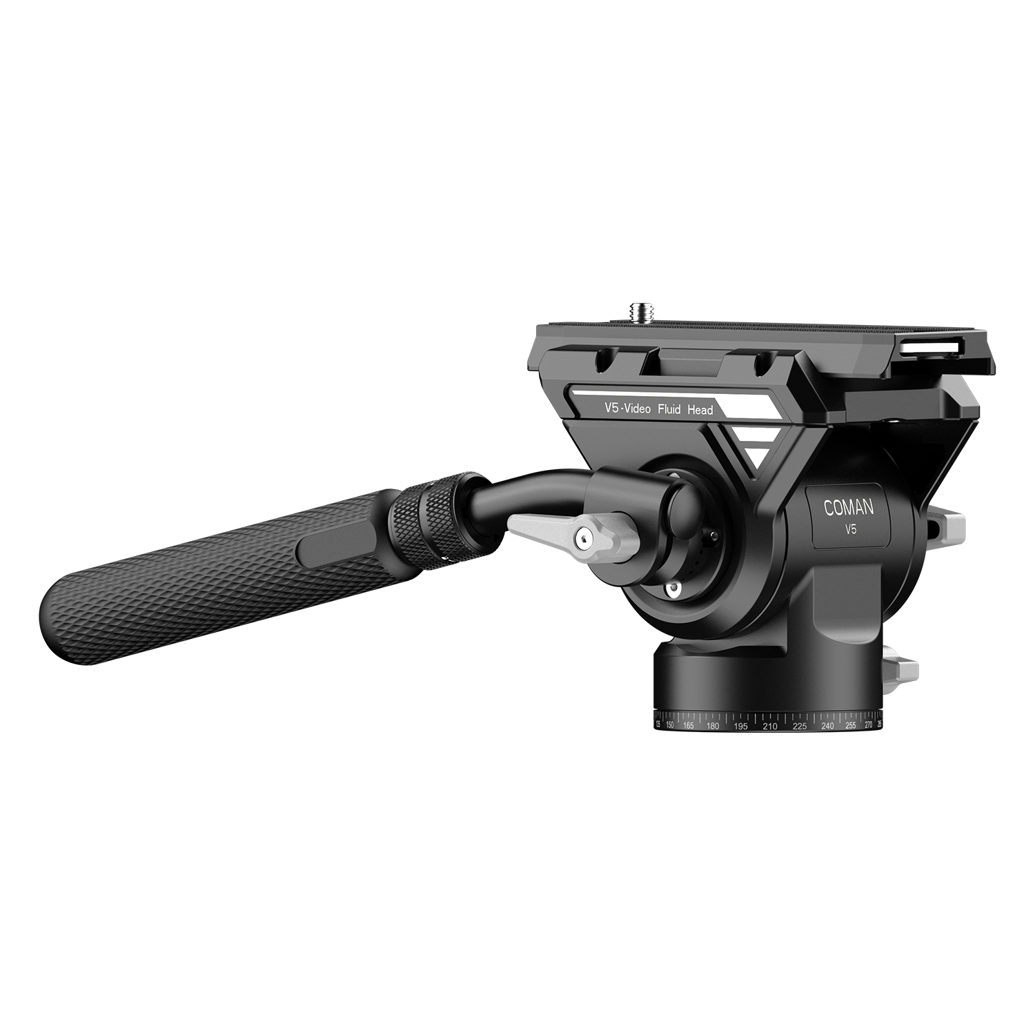 COMAN V5 Hydraulic Fluid Head for DSLR Cameras and Long Lenses, 10kg Load