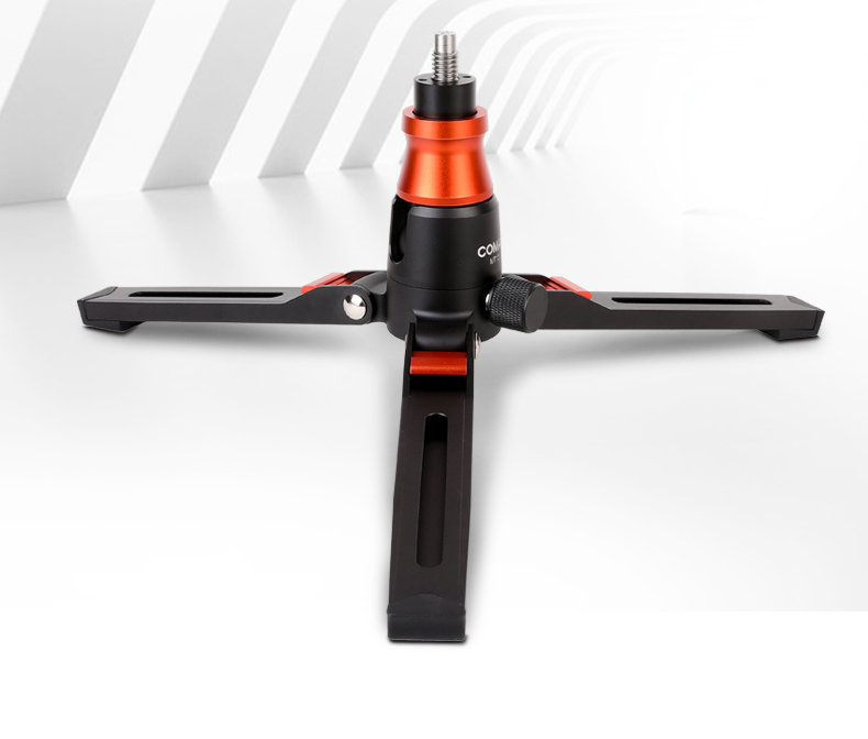 COMAN MT10 Tripod Base for Monopod DK327AQ6– 155mm Extendable, 6kg Load, Quick Lock